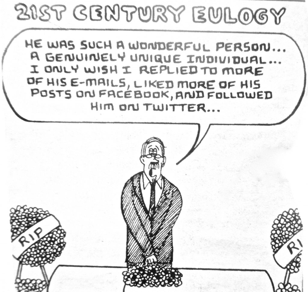 Cartoon 21st Century Eulogy