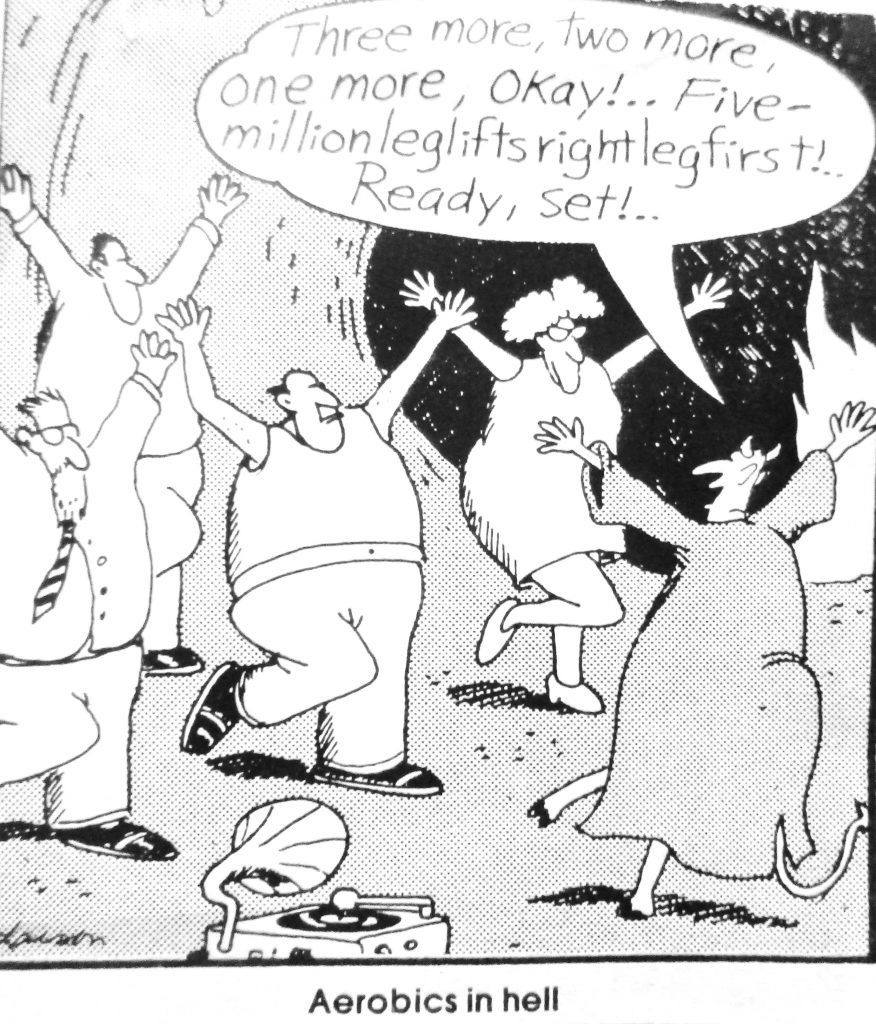 Cartoon Aerobics In Hall