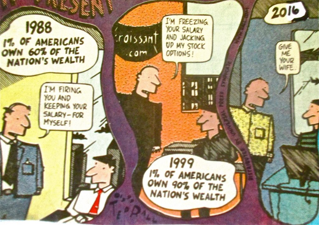 Cartoon Americans Own Of The Nations Wealth