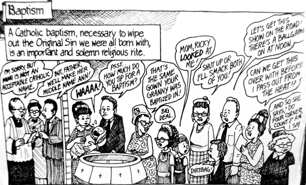 Cartoon Baptism A Catholic Baptism