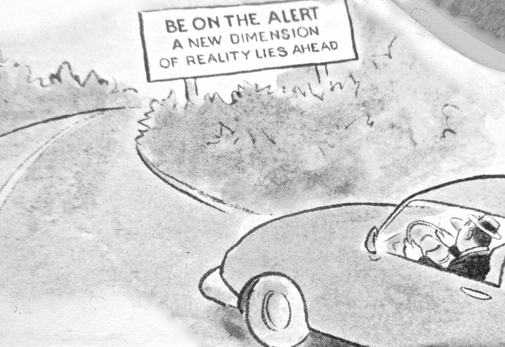 Cartoon Be On The Alert A New Dimension Of Reality Likes Ahead