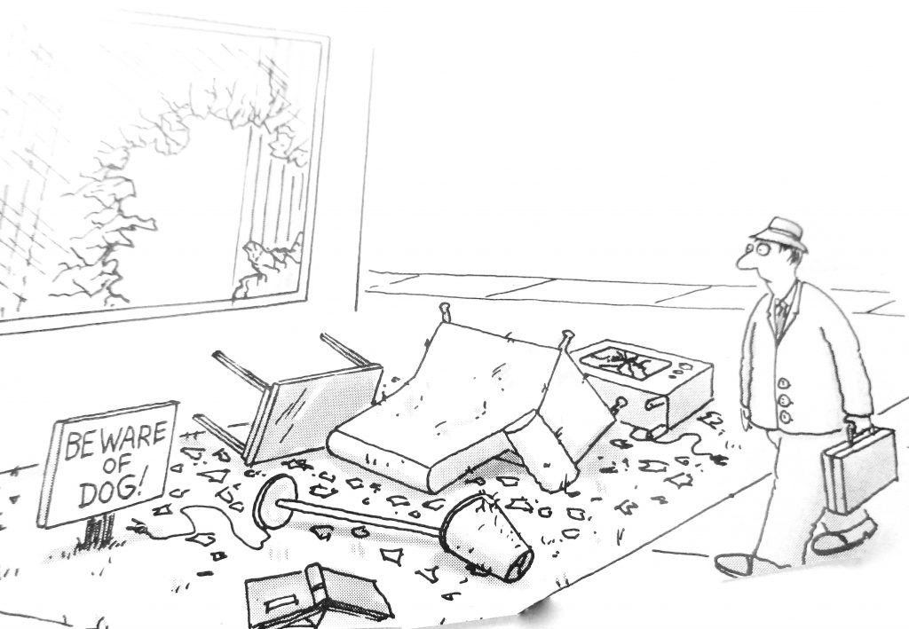 Cartoon Be Ware Of Dog