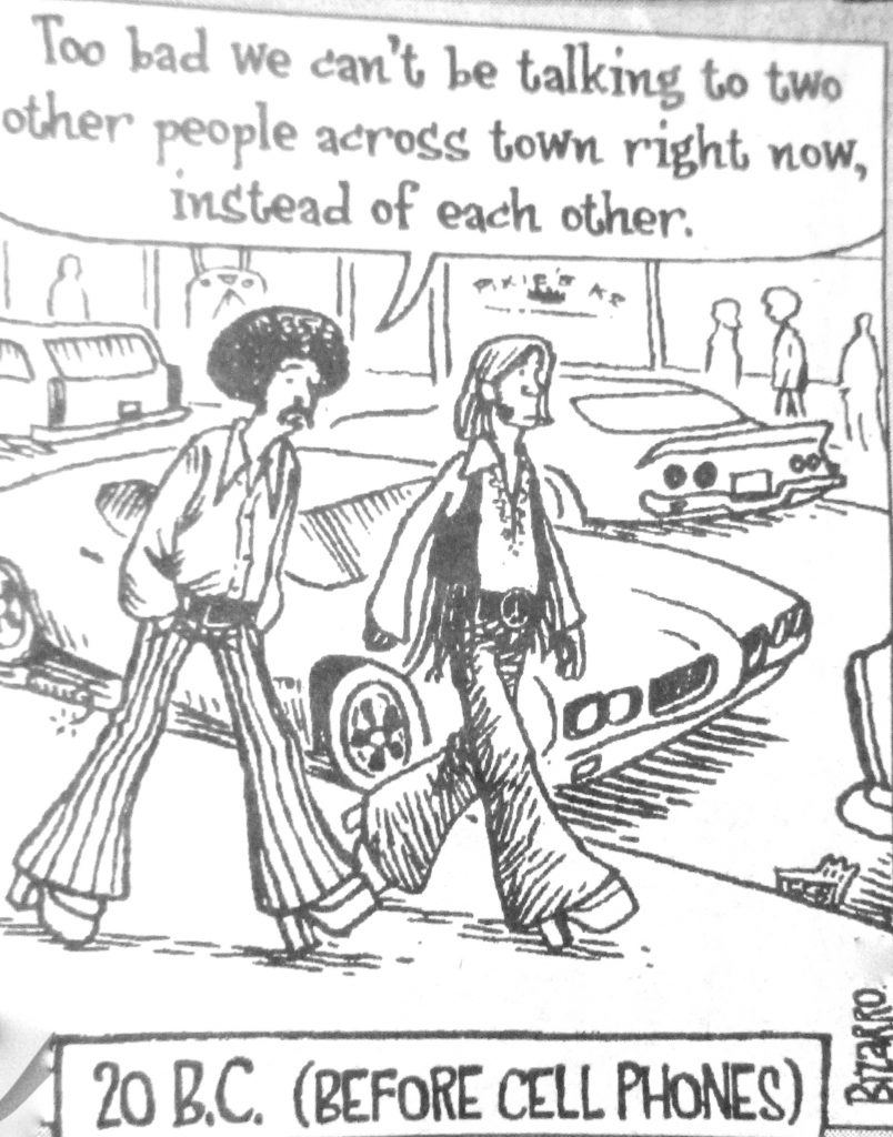 Cartoon Before Cell Phones