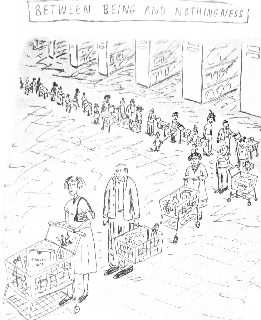 Cartoon Between Being And Nothingness