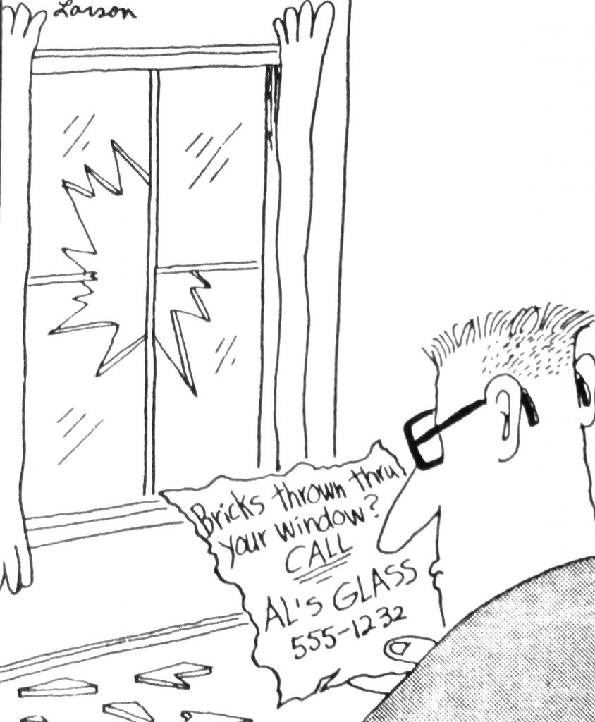 Cartoon Bricks Them That Your Window Call