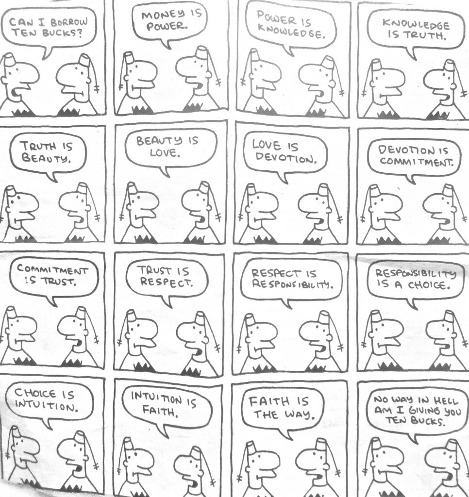 Cartoon Can I Borrow Ten Bucks Money Is Power