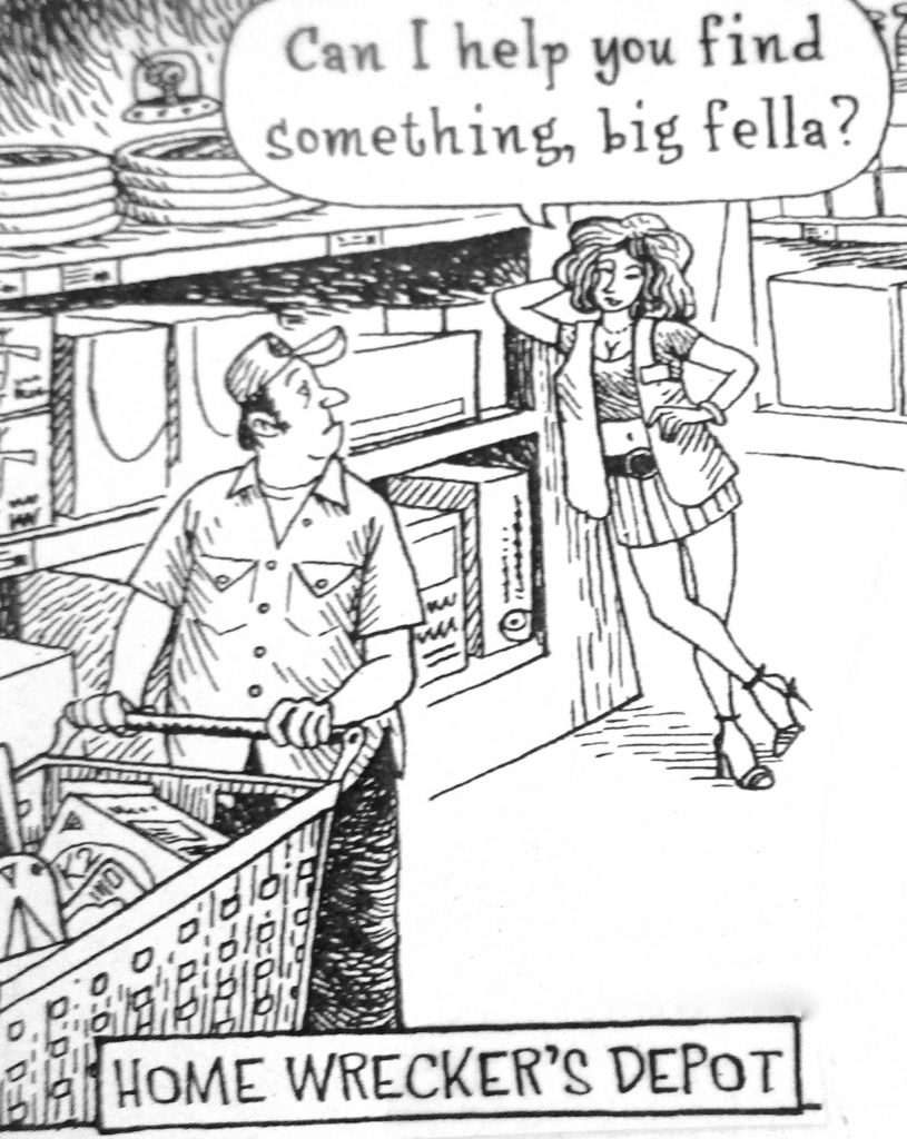 Cartoon Can I Help You Find Something Big Fella