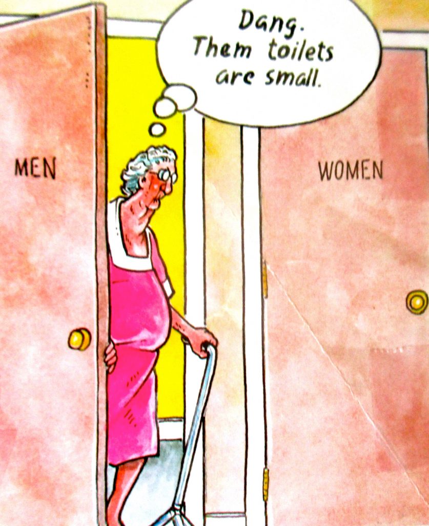 Cartoon Dang Them Toilets Are Small
