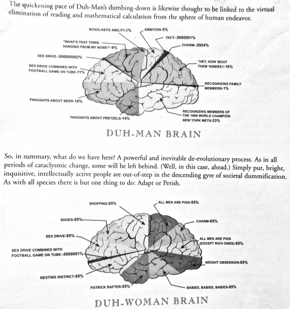 Cartoon De evolution of the brain