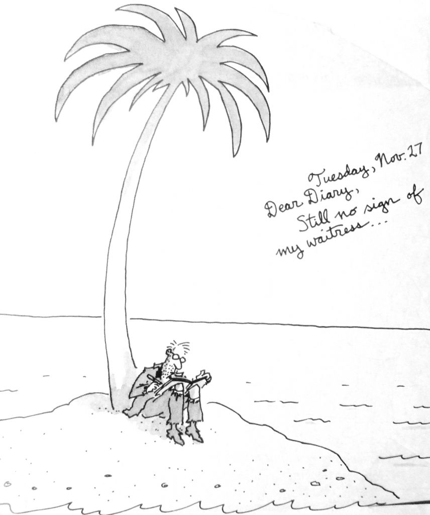 Cartoon Dear Diary Still No Sign Of My Waitress