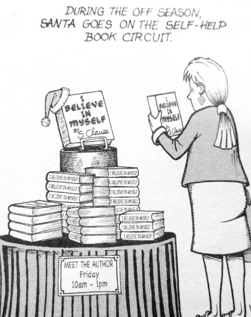 Cartoon During The Off Season Santa Goes On The Self Help Book Circuit