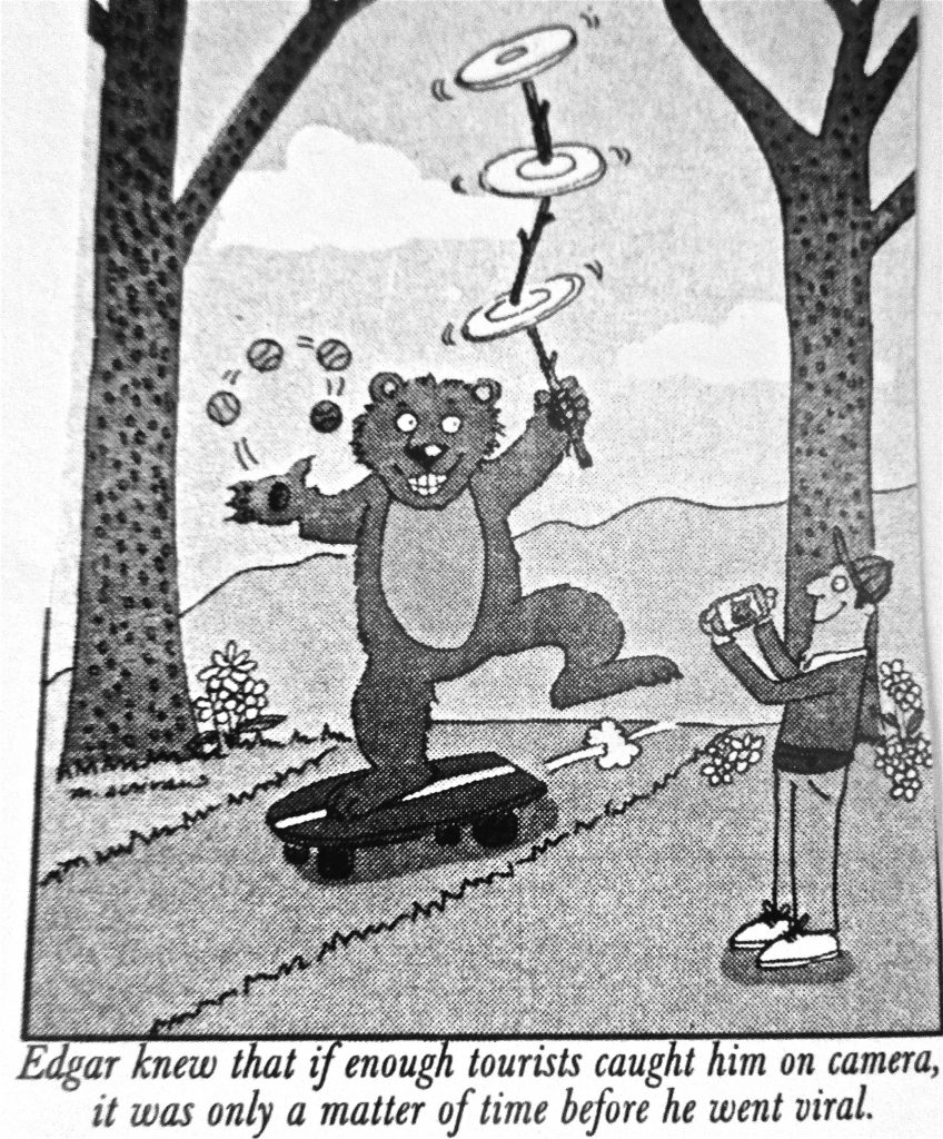 Cartoon Edgar Know That Tourists Caught Him On Camera It Was Only A Matter Of Time Before He Went Viral