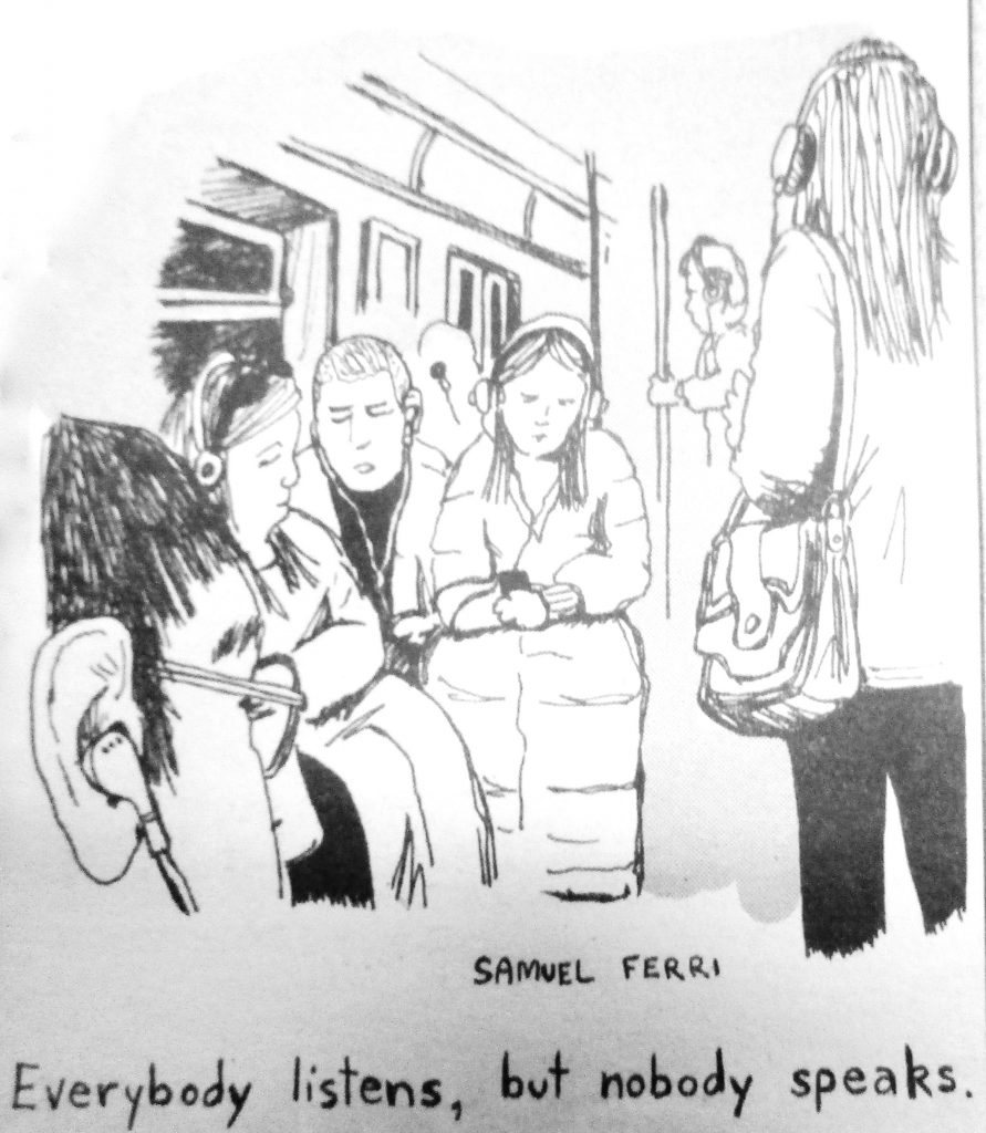 Cartoon Everybody Listens But Nobody Speaks