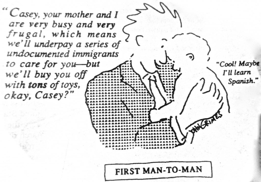Cartoon First Man To Man