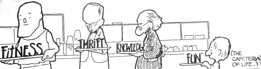 Cartoon Fitness Thrift Fun Knowledge