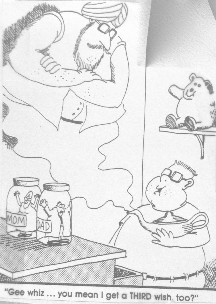 Cartoon Gee Whiz You Mean I Get A Third Wish Too