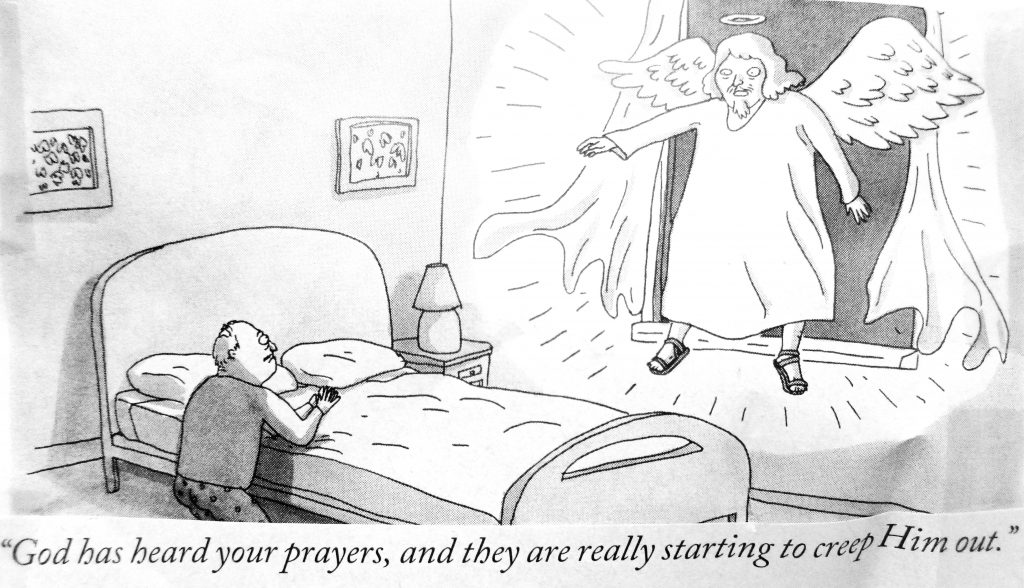 Cartoon God Has Heard Your Prayers And They Are Really