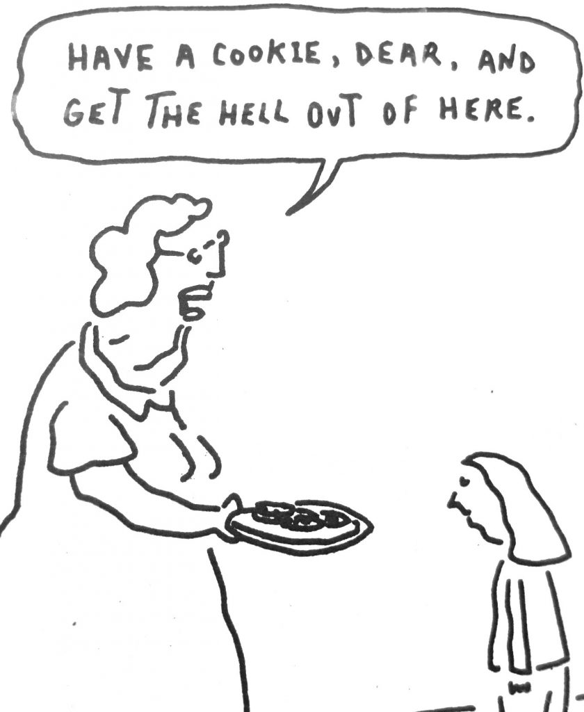 Cartoon Have A Cookie Dear And Get The Hell Out of Here