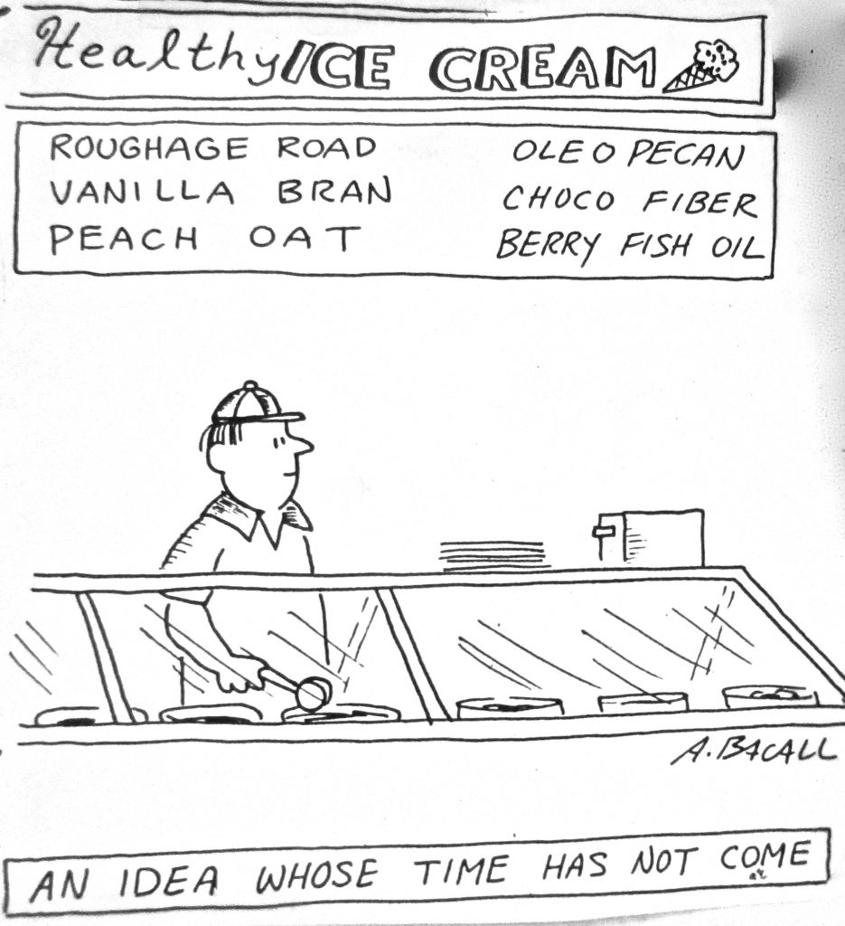 Cartoon Healthy Ice Cream Idea Whose Time Has Not Come