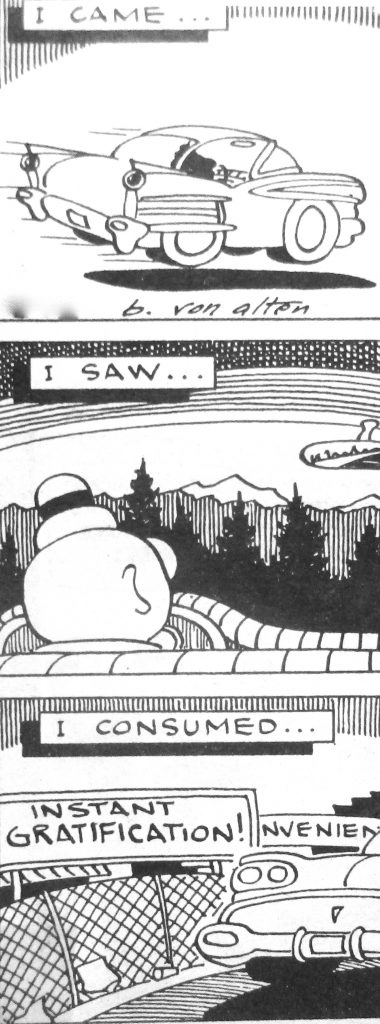 Cartoon I Came I Saw I Consumed Instant Gratification