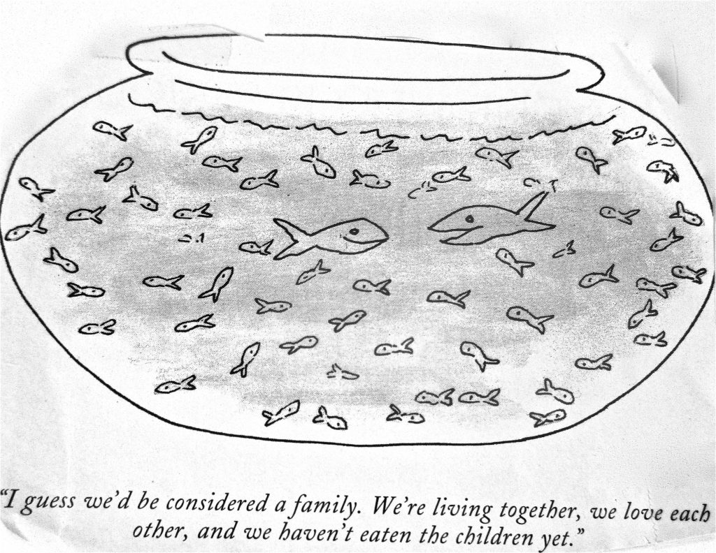 Cartoon I Guess WeD Be Considered A Family We Are Living Togather