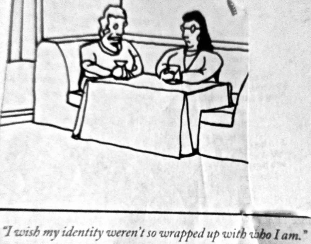 Cartoon I Wish My Identity Werent So Wrapped Up With Who I Am