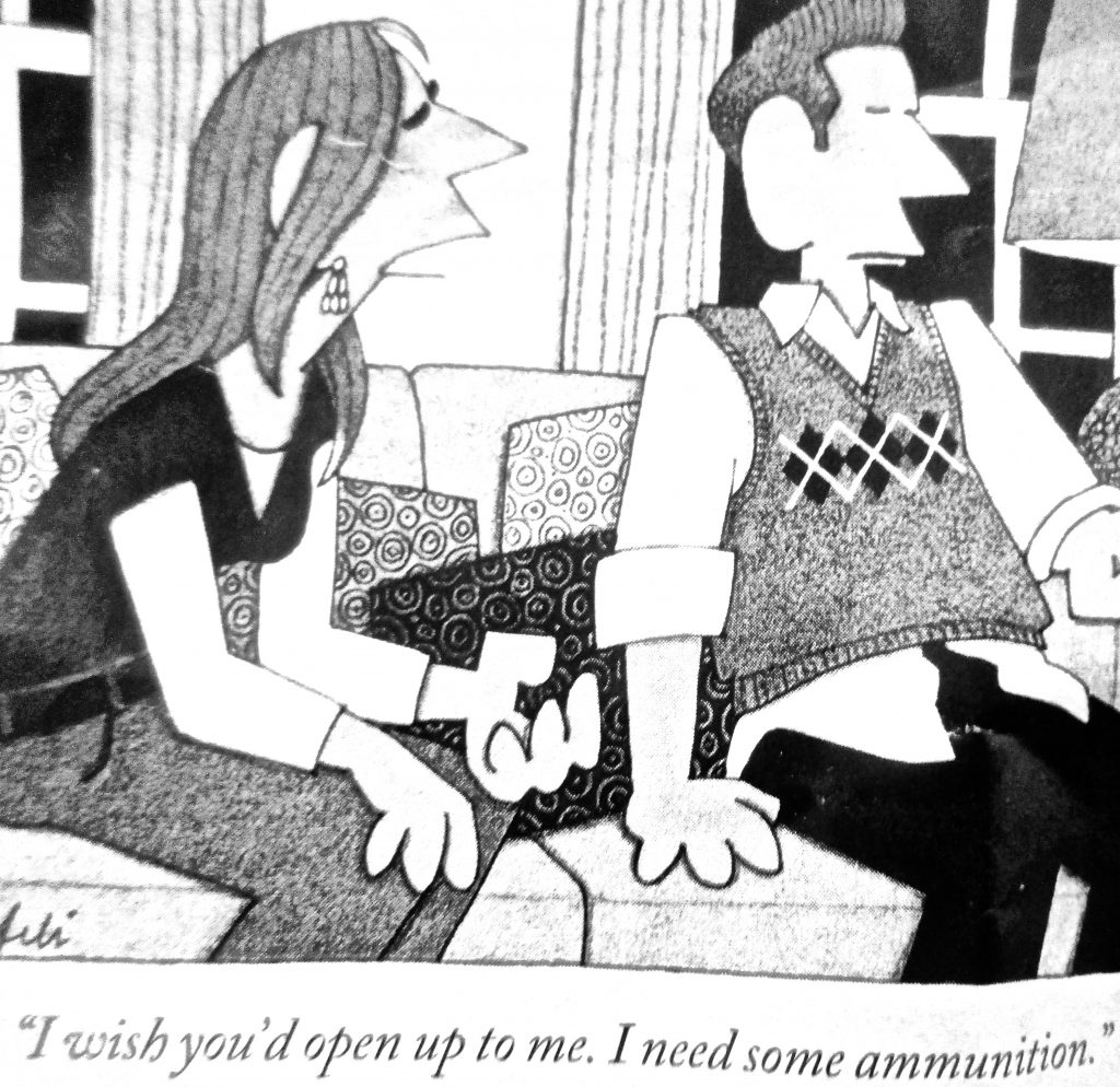 Cartoon I Wish You D Open Up To Me I Need Some Ammunition