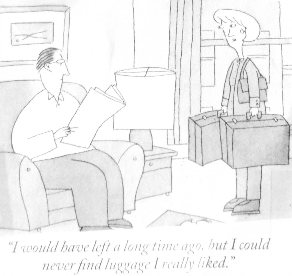 Cartoon I Would Have Left A Long Time Ago But I Could Never Find Haggage I Really Liked