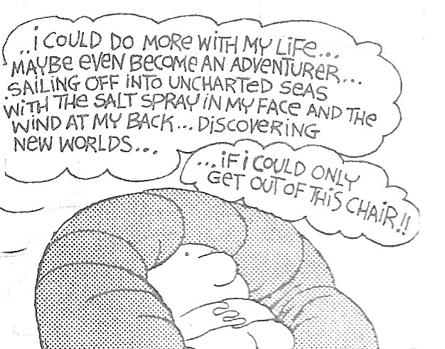 Cartoon If I Could Only Get Out Of This Chair