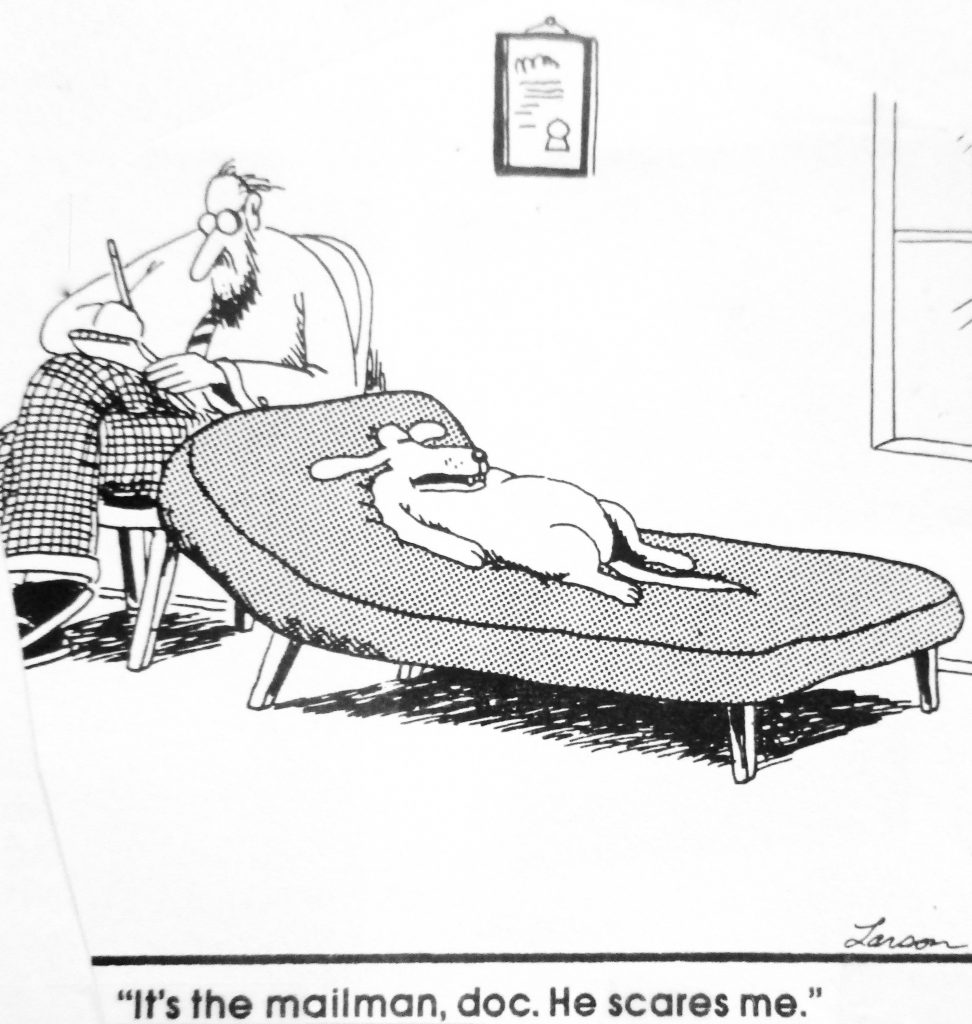 Cartoon Its The Mailman Doc He Scares Me
