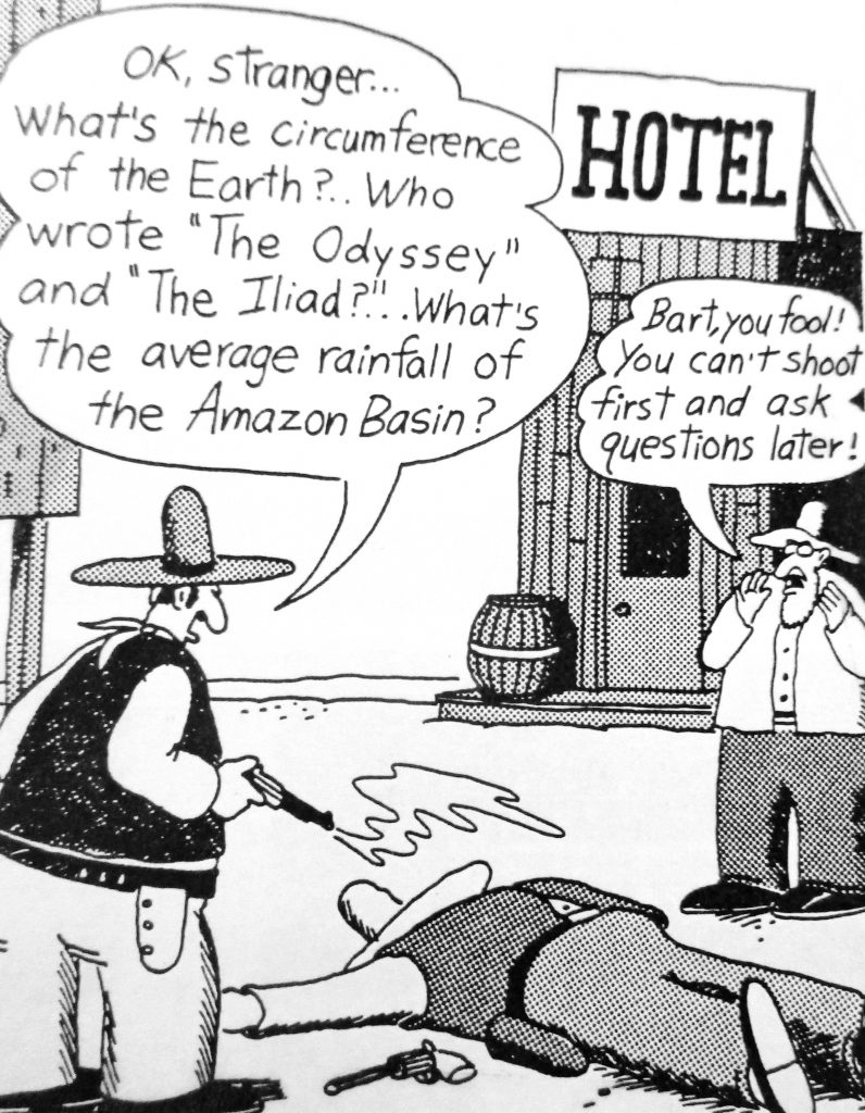 Cartoon Jumping The Gun