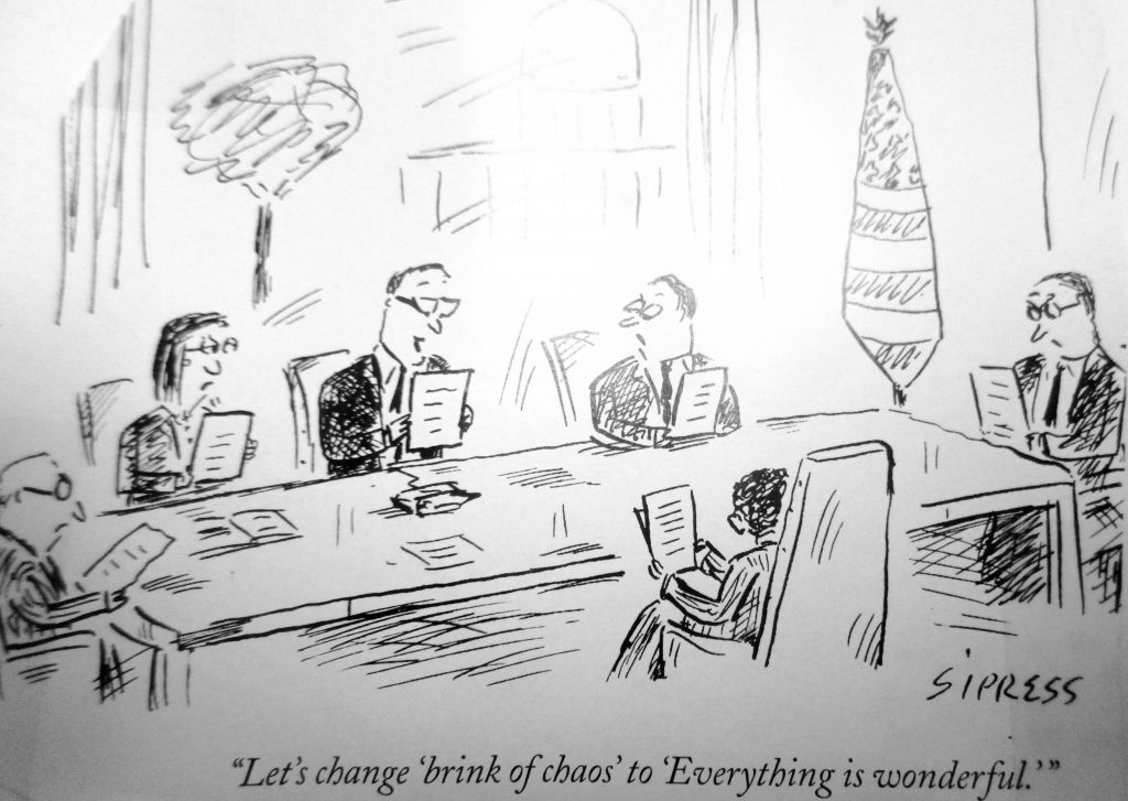 Cartoon Lets Change Brink Of Choas Everything Is Wonderful