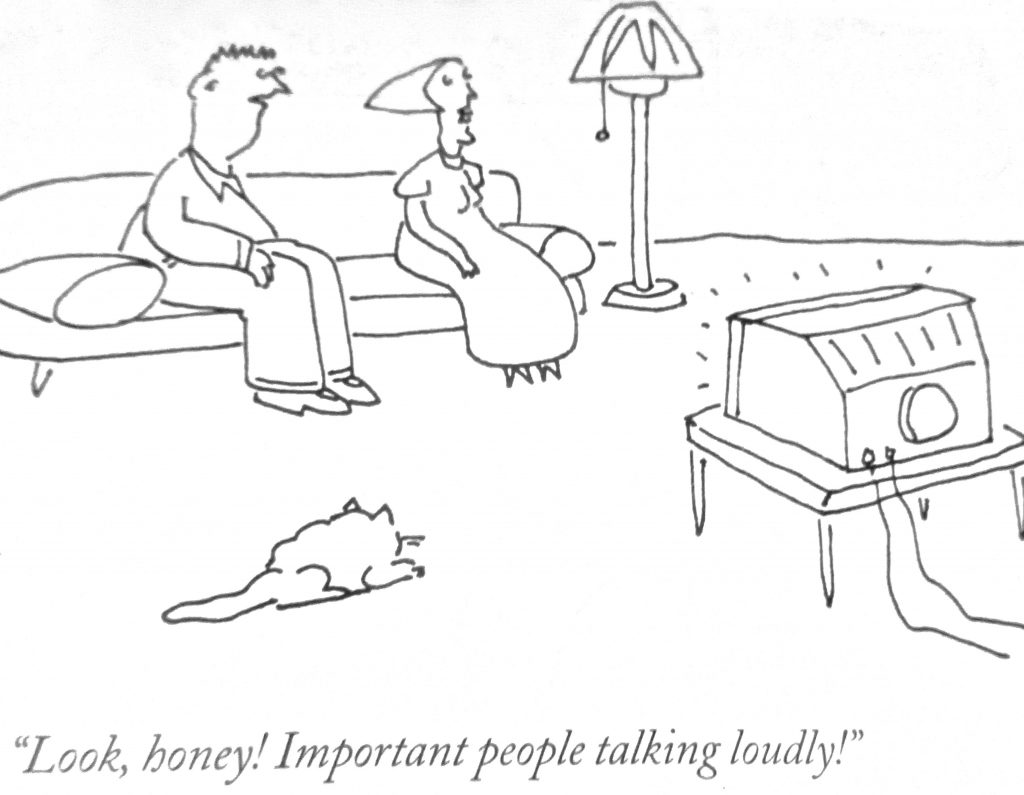 Cartoon Look Honey Important People Talking Loudly