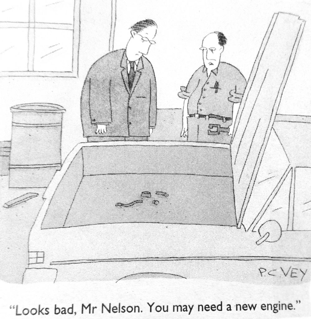 Cartoon Looks Bad Mr Nelson You May Need A New Engine