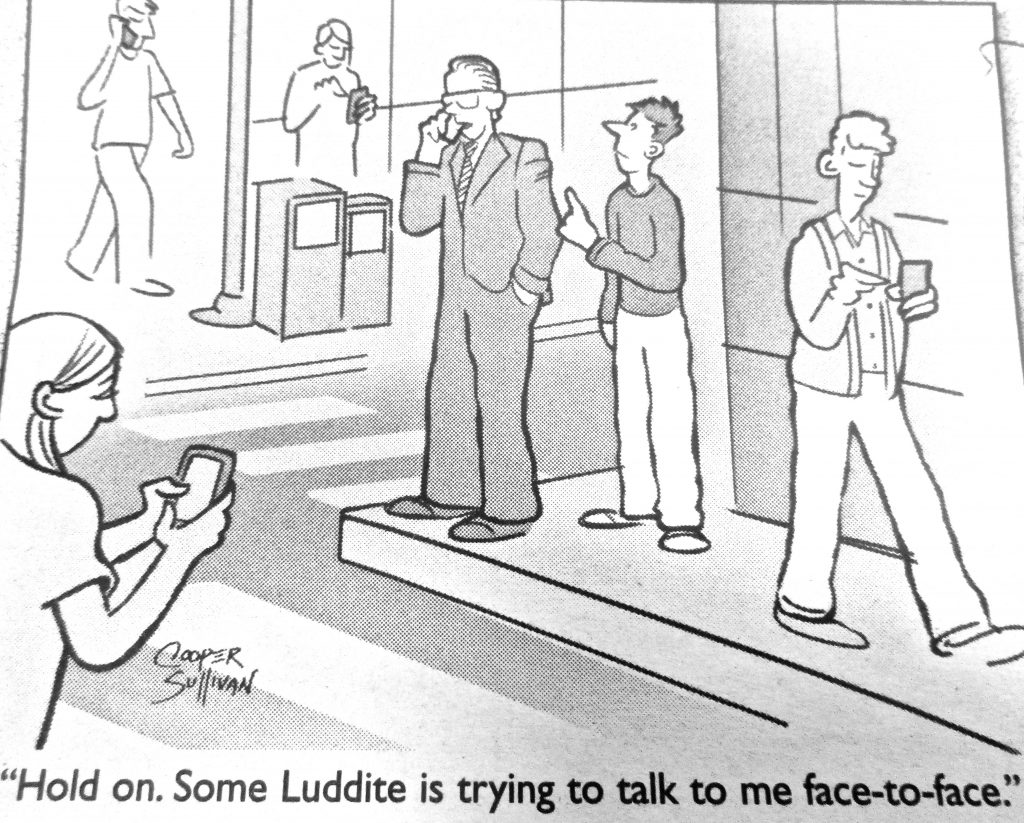 Cartoon Luddite