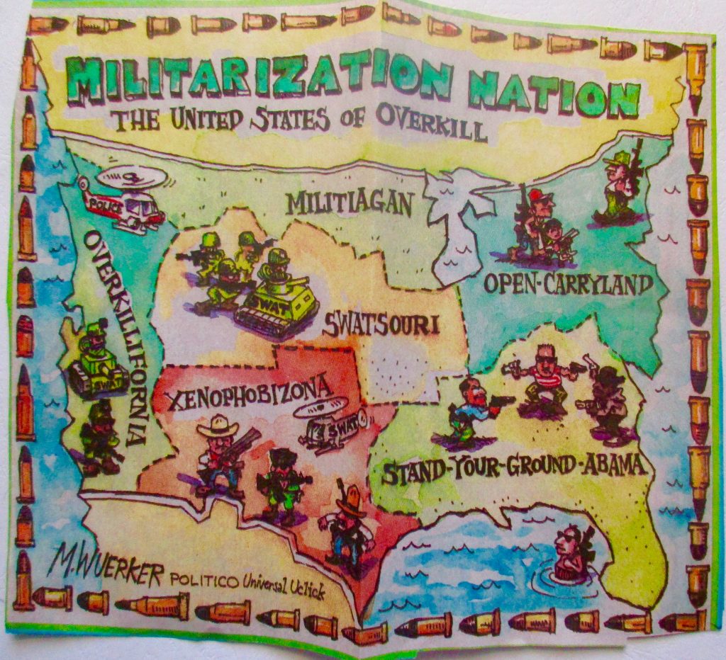 Cartoon Militarization Nation