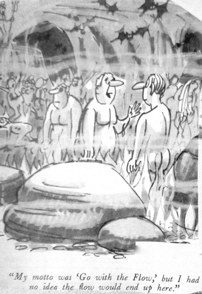 Cartoon My Motto Was Go With The Flow But I Had No Idea The Flow Would And Up Here