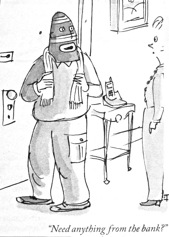 Cartoon Need Anything From The Bank