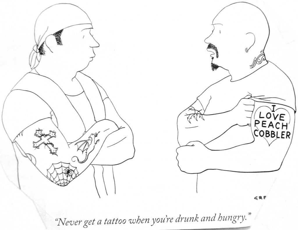 Cartoon Never Get A Tattao When You Re Drunk And Hungry