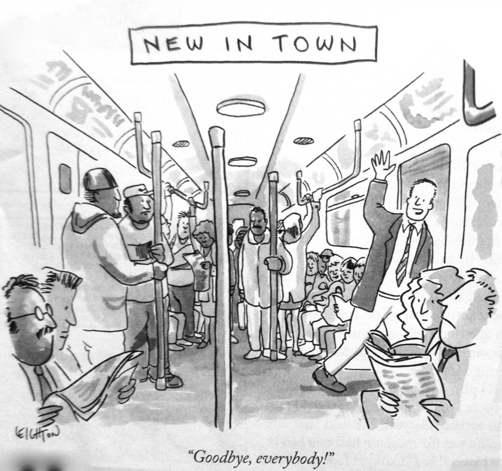 Cartoon New In Town Good by Everybody