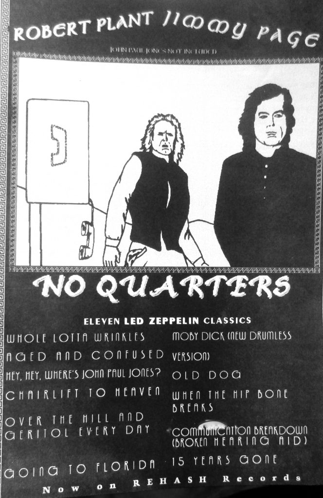 Cartoon No Quarters Robert plant 