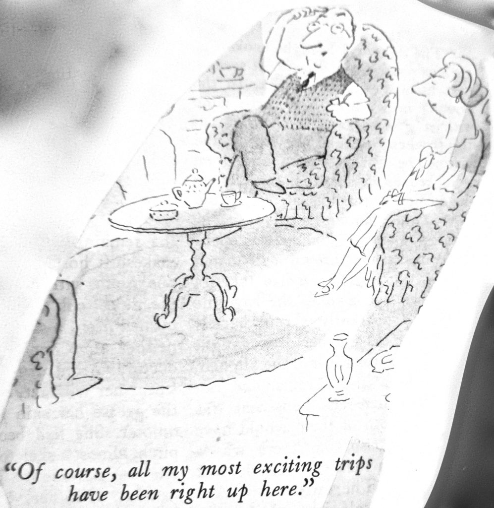Cartoon Of Course All My Most Exciting Trips Have Been Right Up Here