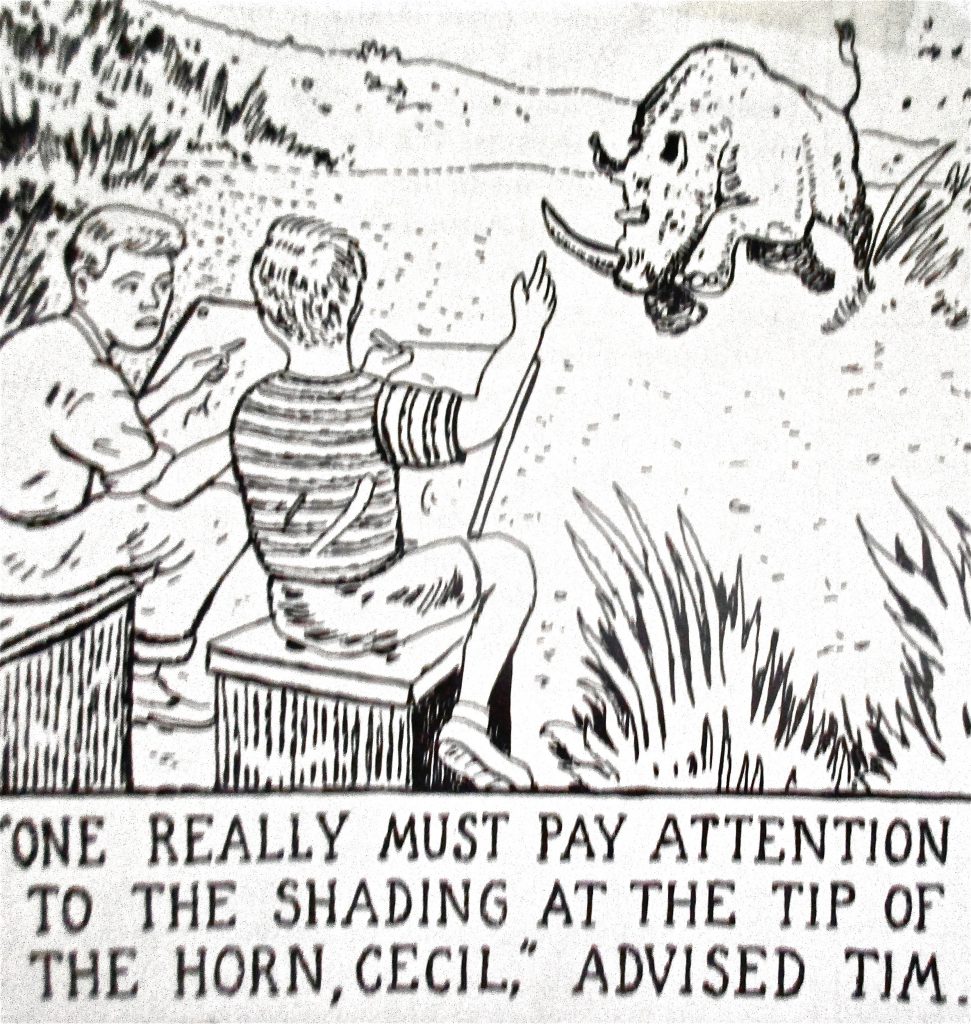 Cartoon One Really Must Play Attention To The Shading At The Tip Of The Horn Cecil Advised Him