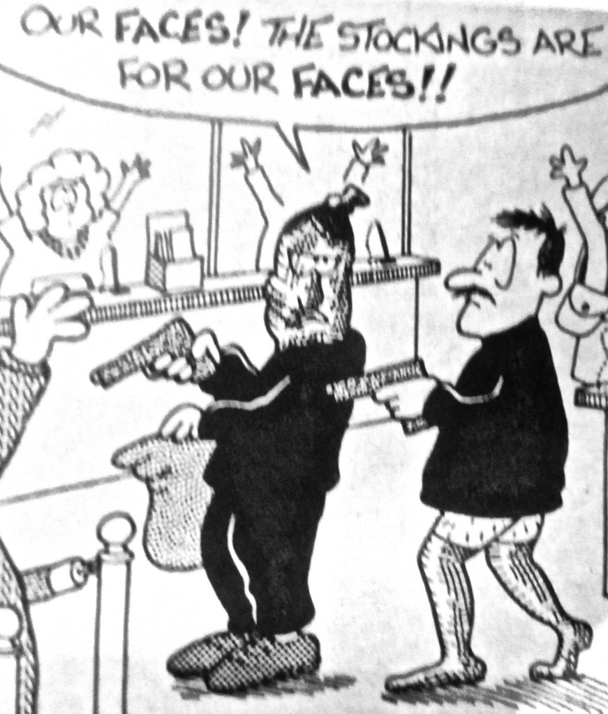 Cartoon Our Faces The Stocking Are For Our Faces