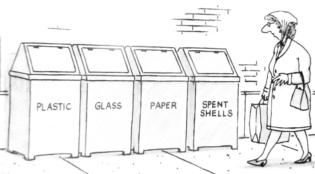 Cartoon Plastic Glass Paper Spent Shells