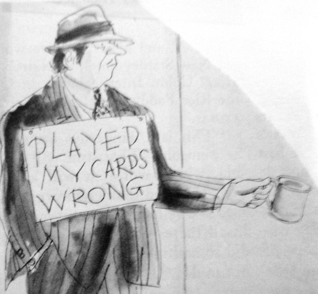 Cartoon Played My Card Wrong