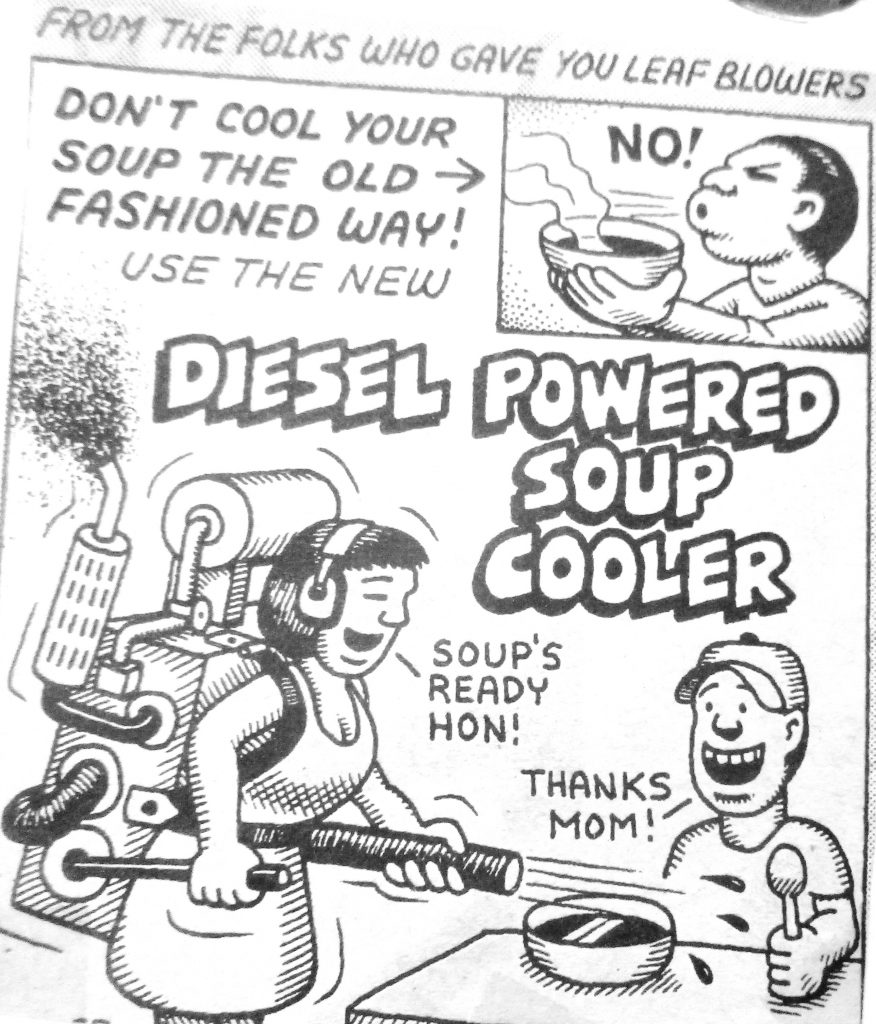 Cartoon Siesel Powered Soup Cooler