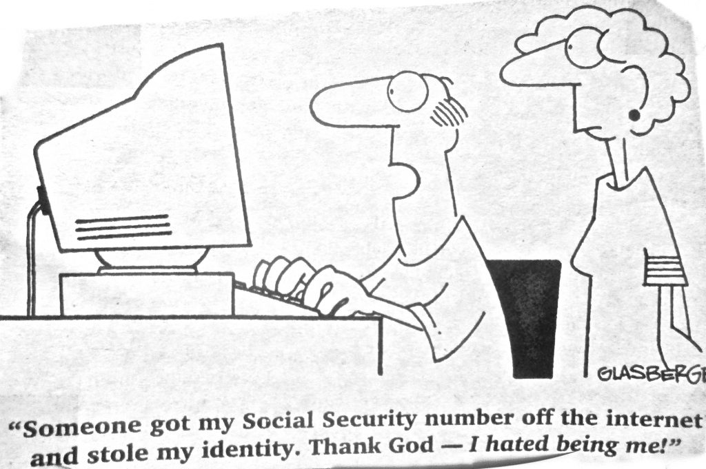 Cartoon Someone Stole My Identity