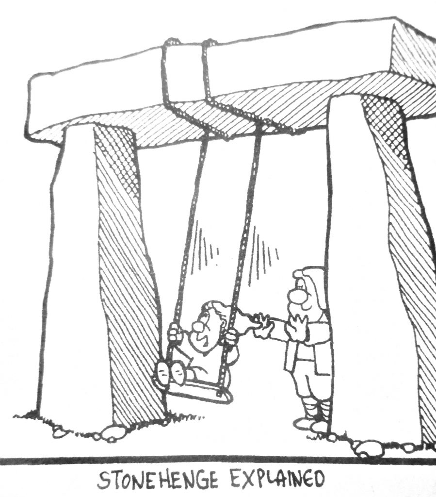 Cartoon Stone Henge Explaned