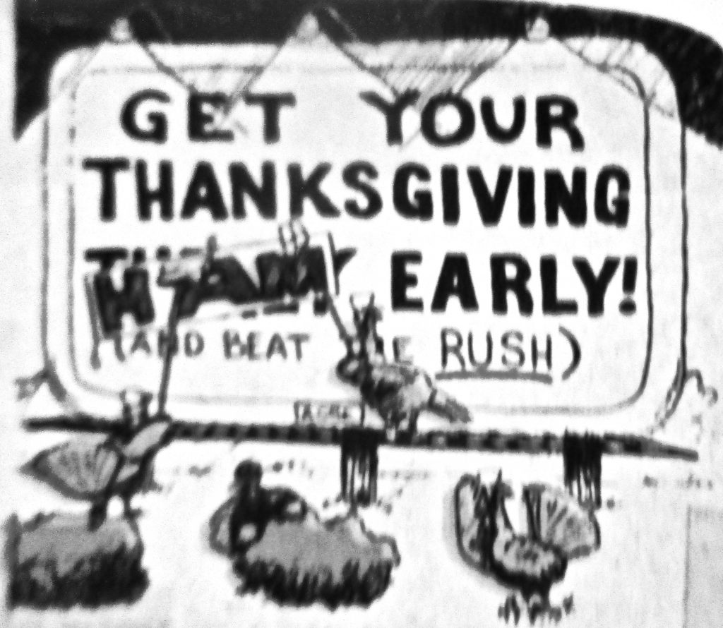 Cartoon Thanksgiving Revolt